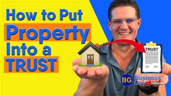 Can I put a property in trust for my child?