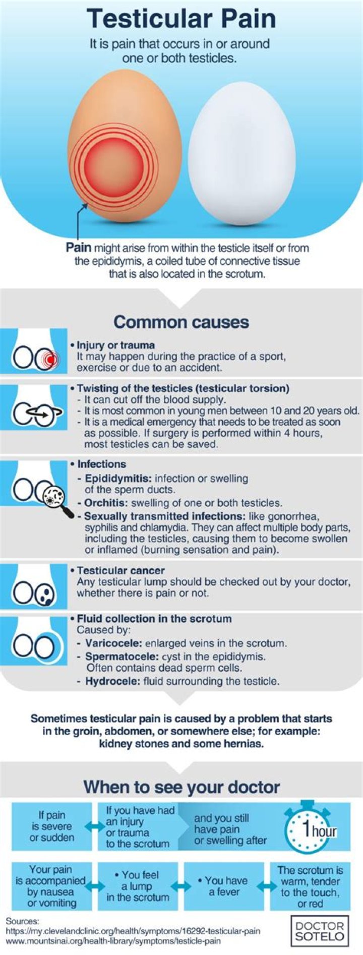 Can UTI cause testicle swelling?