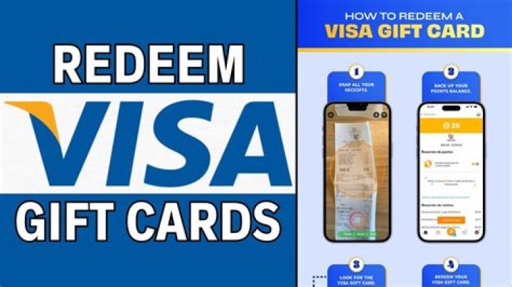 How do I redeem a Visa gift card?