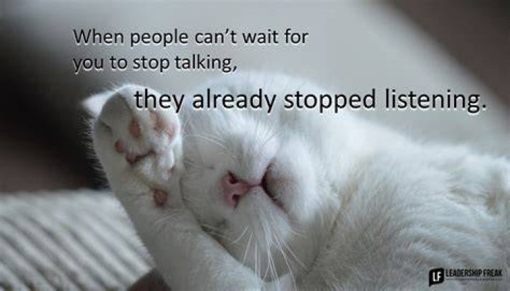 How do you deal with people who won't stop talking?