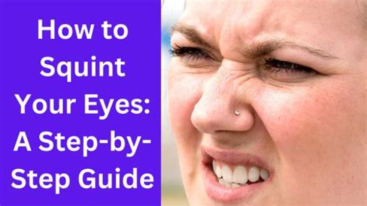 How do you fix squinting eyes?