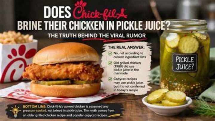 Is there pickle juice in Chick-fil-A chicken?