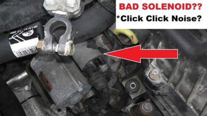 What does a clicking solenoid mean?