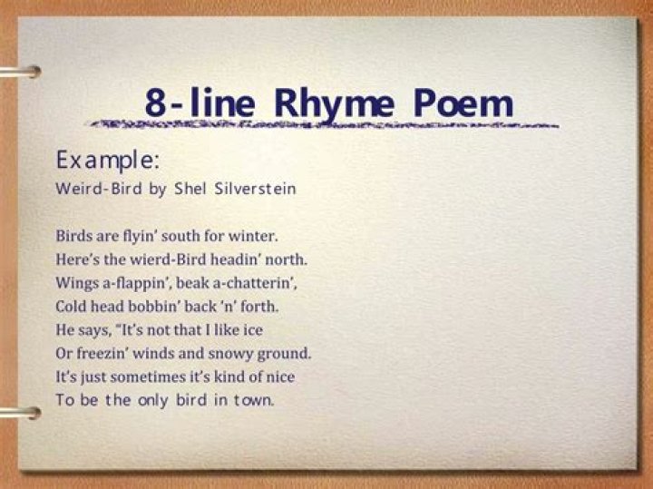 What is a poem with 8 syllables per line called?