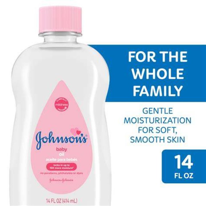 What is the side effect of Johnson baby oil?