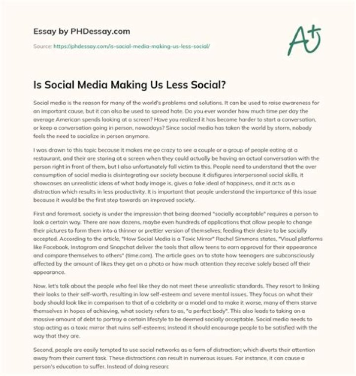 Why does social media make us less social?