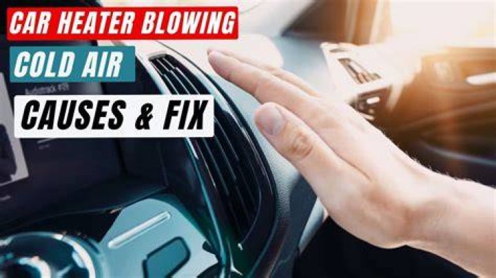 Why is my car blowing out cold air when the heat is on?